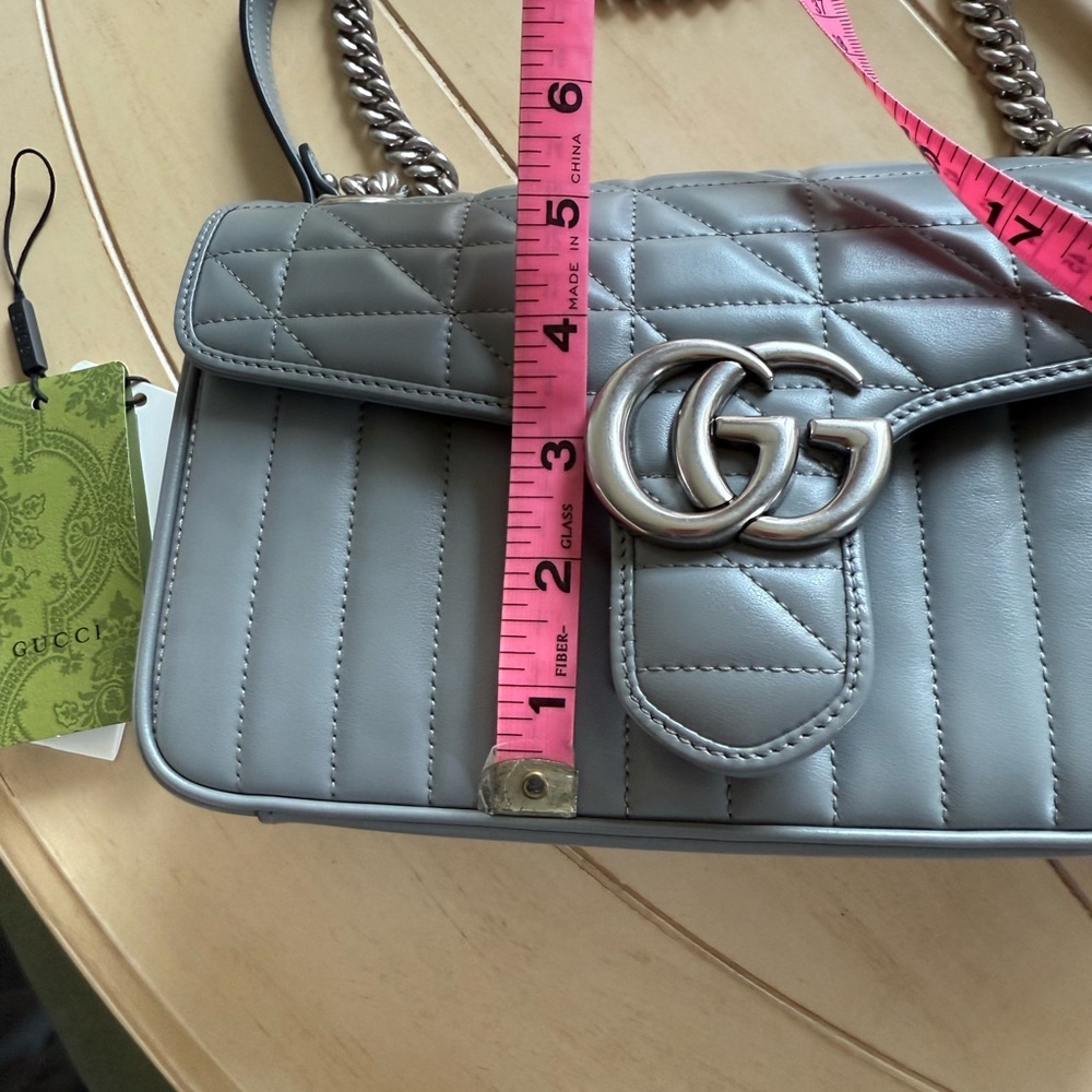 Lot of 2X ‼️Gucci Gray Marmont crossbody & Prada crossbody purse 💖 - Picture 5 of 16